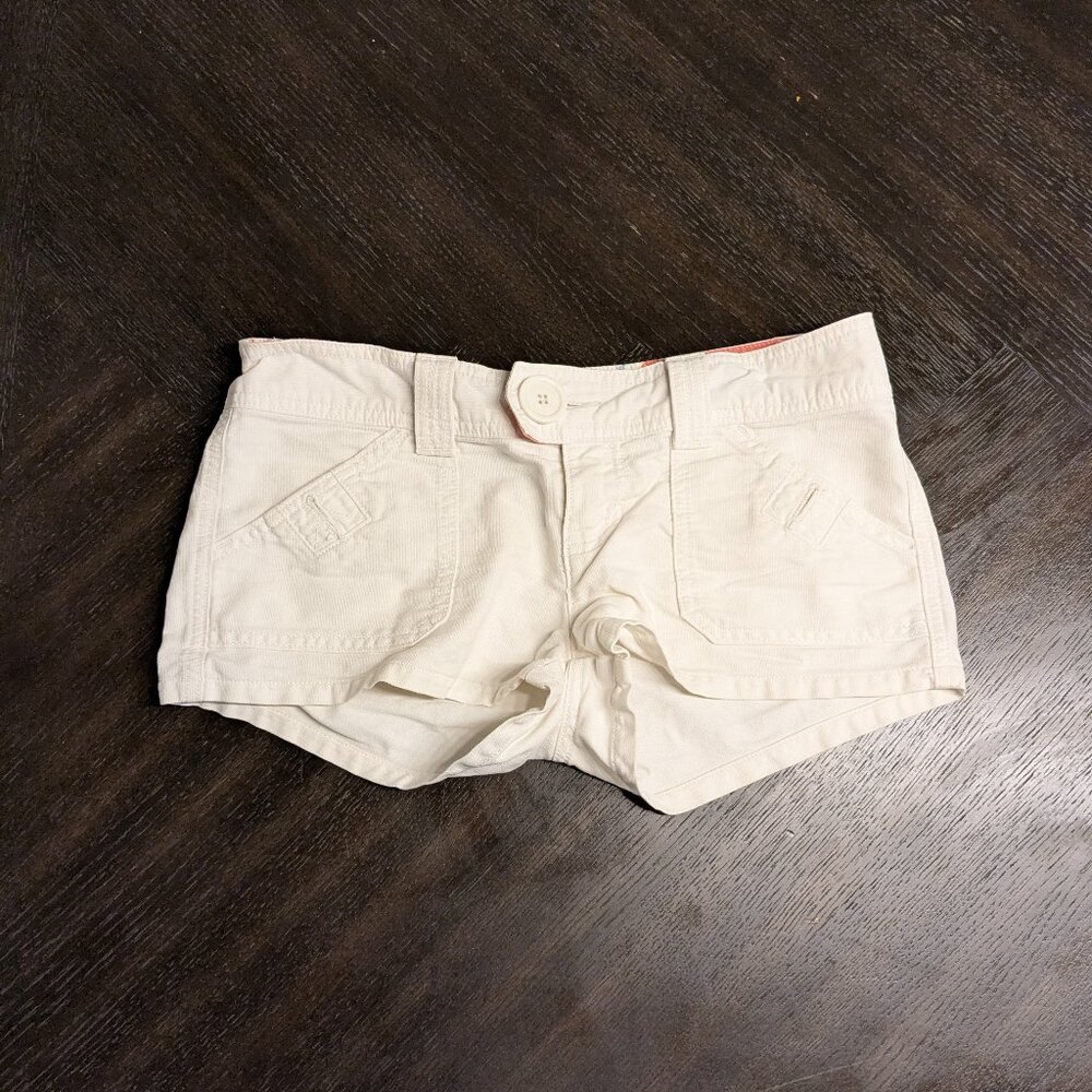 Vintage Hollister White Cotton Shorts - Size 5